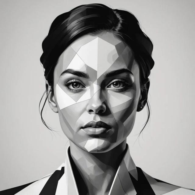 vector-black-white template 1