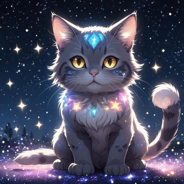 Generador de arte de anime de gatos con IA: crea adorables ilustraciones de anime felino