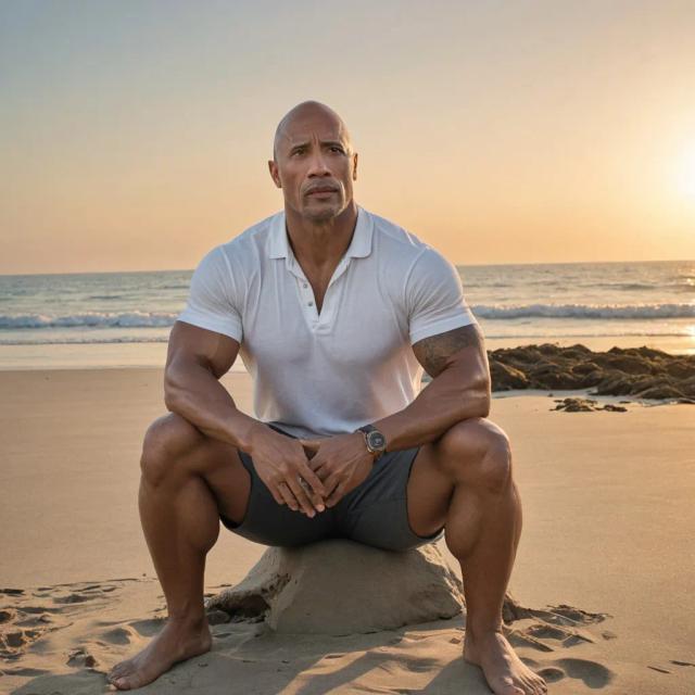 Generador de imágenes de Dwayne Johnson con IA: crea arte realista con IA